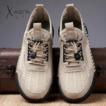 Xajzpa - Summer Men’s Casual Shoes Breathable Outdoor Mountain Chaussure Hommes Fashion Platform